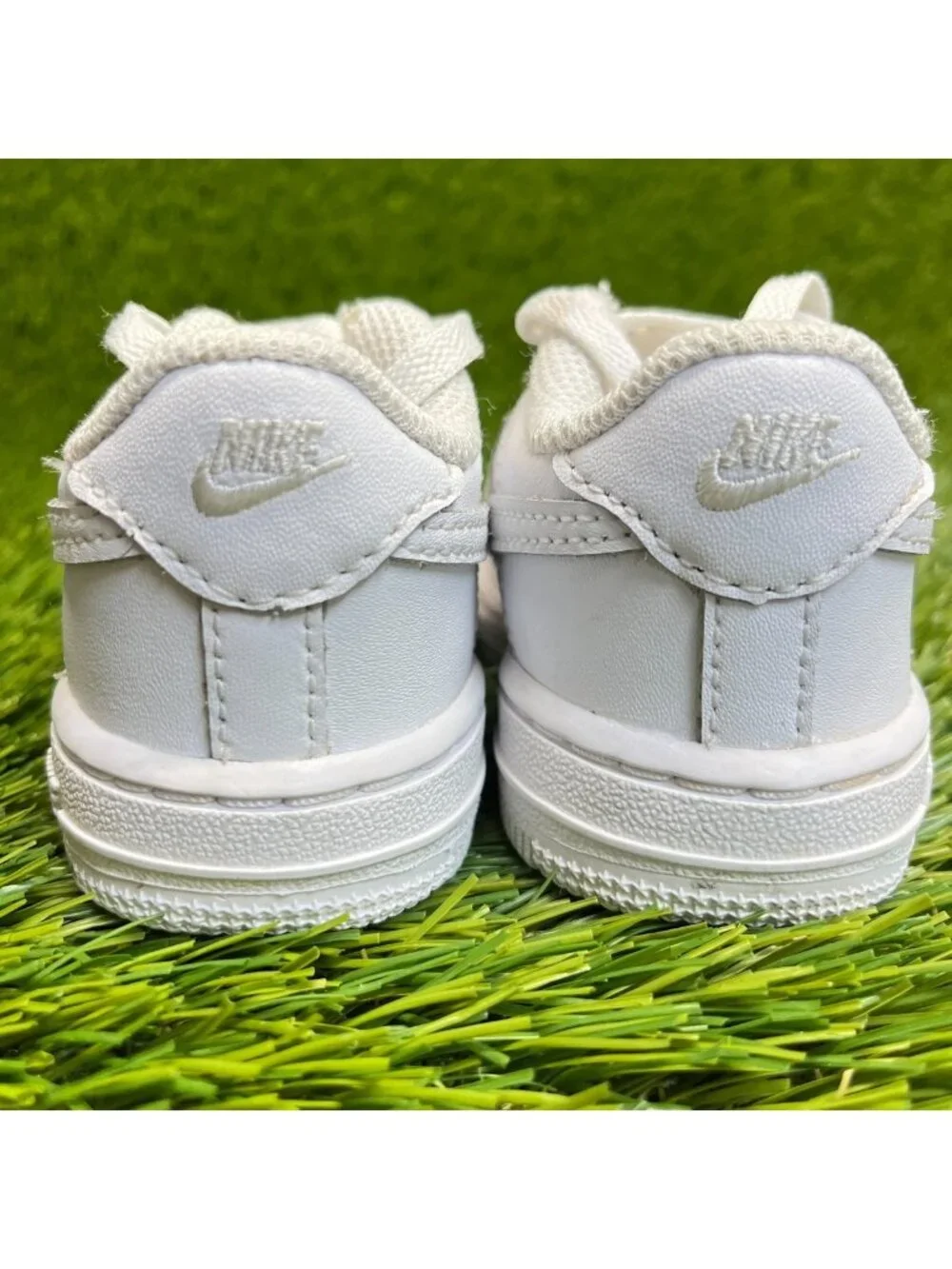 Nike Air Force 1 Low Toddler Size 4C White Athletic Leather Shoes Sneakers